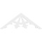 Ekena Millwork Pitch Riley Architectural Grade PVC Gable Pediment, 36"W x 13 1/2"H x 1"P (9/12) GPP036X014X100RIL - alternate 3